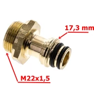Levegőcsatlakozó Raufoss  M22x1,5-Regular 	93150022