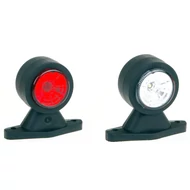 Gumilámpa piros-fehér led omega