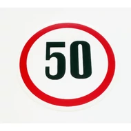 Sebesség korlátozó matrica kicsi 50